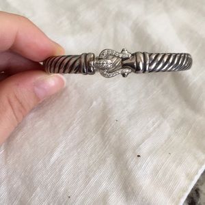 David Yurman diamond buckle bracelet